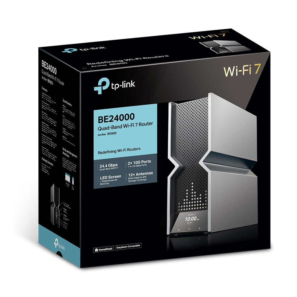 TP-Link Archer BE900 BE24000 Quad-Band Wi-Fi 7 Router WIFI7