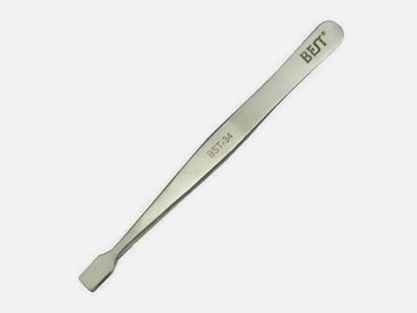 BEST BST-34 Stainless Steel Anti-Static Straight Honed Tweezer