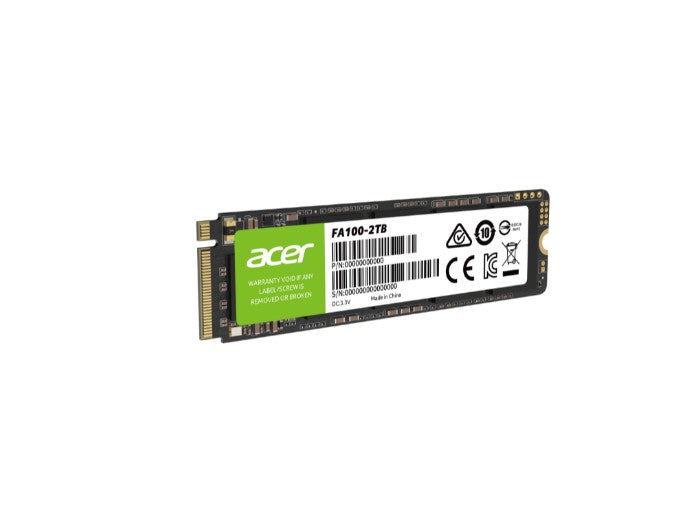 Acer FA100 2TB M.2 NVMe PCIe Gen 3x4 SSD up to 3150MB/s Read 2600MB/s Write