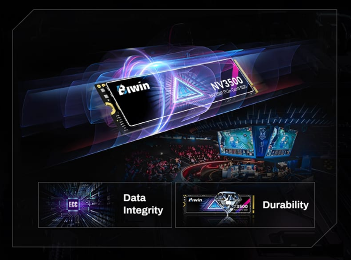 BIWIN Black Opal NV3500 512GB PCIe 3.0 NVMe M.2 2280 SSD up to 3500MB/s Read 2500MB/s Write