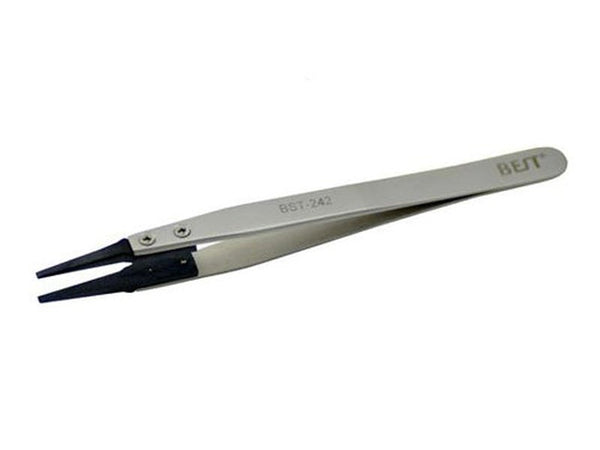 BEST BST-242 Anti-Static Anti-Acid Straight Tip Tweezer