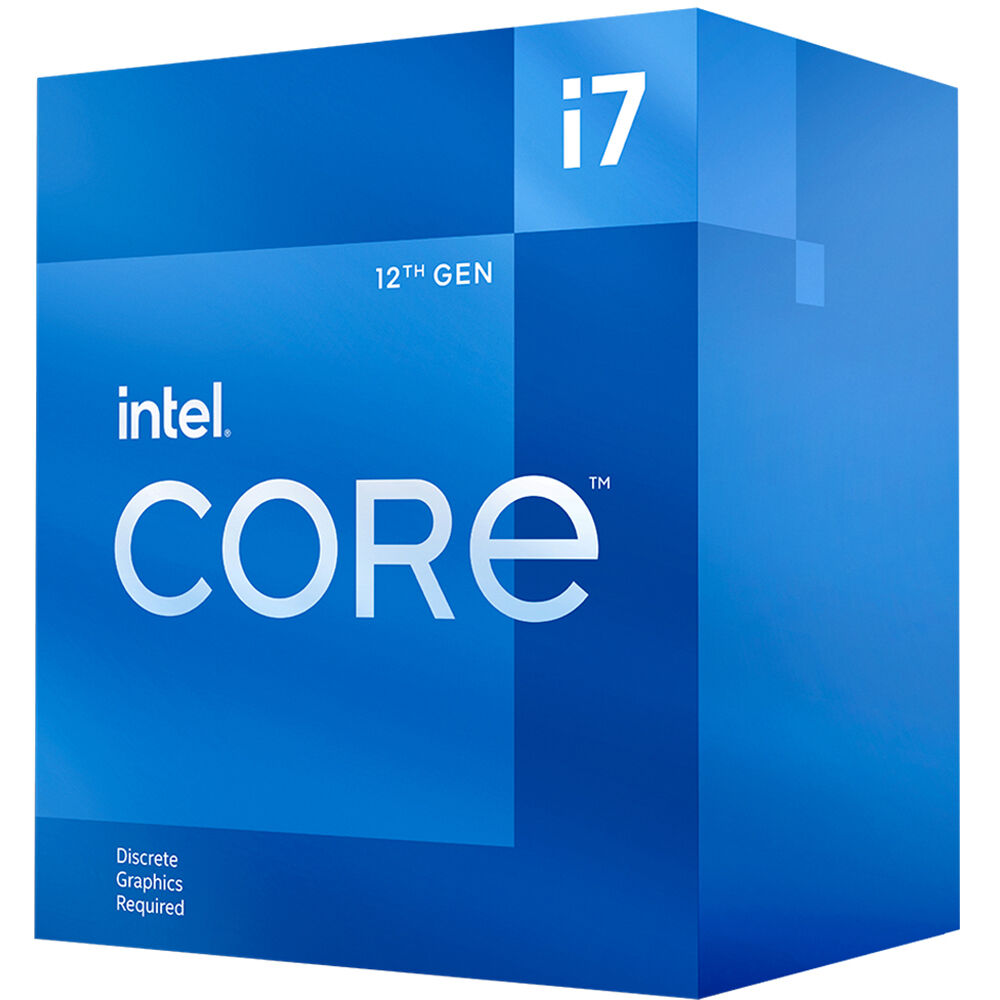 Intel i7 12700F CPU 3.6GHz 4.9GHz Turbo 12th Gen LGA1700 12-Cores 20-Threads 25MB 65W Graphic Card Required Retail Box Alder Lake with fan