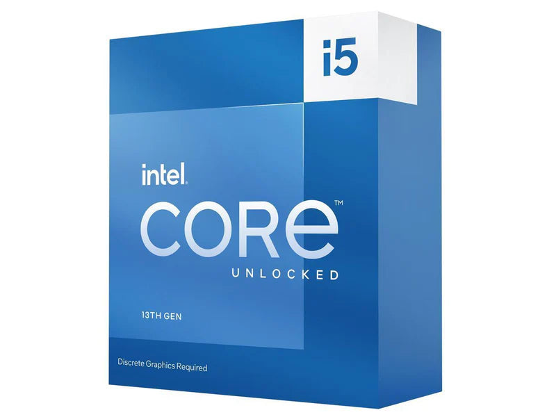 Intel i5 13600KF CPU 3.9GHz 5.1GHz Turbo 13th Gen LGA1700 14-Cores 20-Threads 24MB 125W Graphic Card Required Retail Raptor Lake no Fan