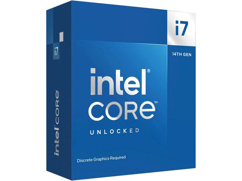 Intel i7 14700KF CPU 4.3GHz 5.6GHz Turbo 14th Gen LGA1700 20-Cores 28-Threads 33MB 125W Graphic Card Required Unlocked Retail Raptor Lake no Fan