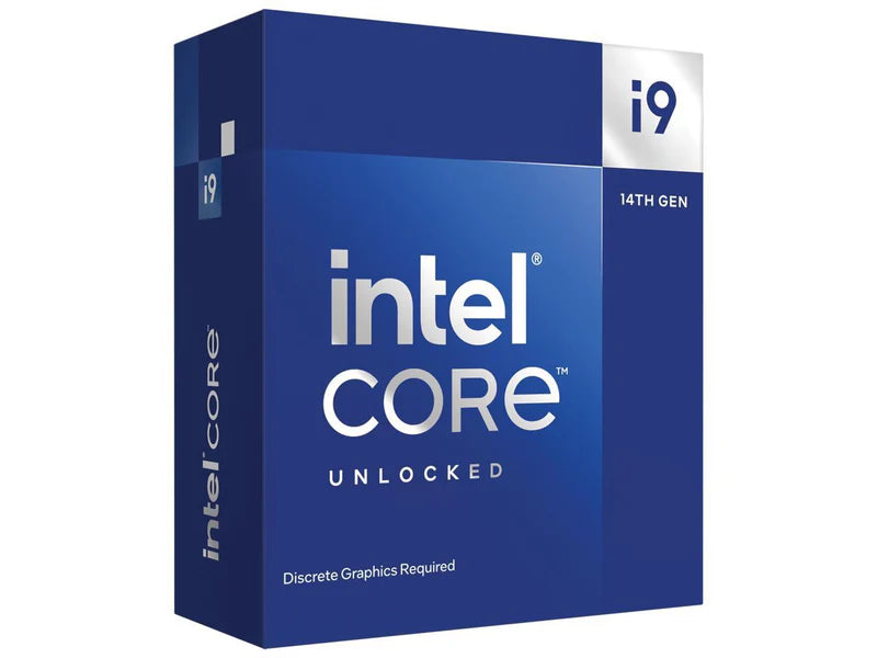 Intel i9 14900KF CPU 4.4GHz 6.0GHz Turbo 14th Gen LGA1700 24-Cores 32-Threads 36MB 125W Graphic Card Required Unlocked Retail Raptor Lake no Fan