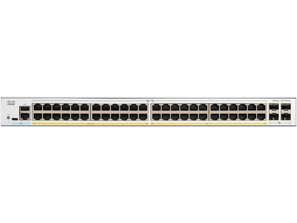 Cisco Catalyst 1200, 48-Port Managed Switch with 48 Gigabit Ethernet and 4 SFP+ Ports