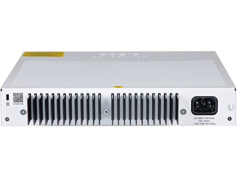 Cisco Catalyst 1200, 8-Port Managed Switch with 8 Gigabit Ethernet PoE+ with 120W Power Budget and 2 Gigabit Copper/ SFP Combo Ports