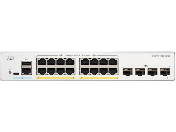 Cisco Catalyst 1300 16-port GE PoE 4x10G SFP+ Switch