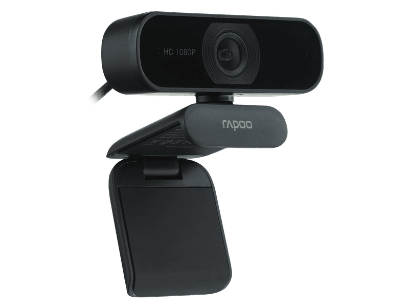 RAPOO C260 Webcam FHD 1080P/HD720P, USB 2.0, 95 degrees Wide Angle, Autofocus, Noise cancelling Mic. - Ideal for TEAMS, Zoom