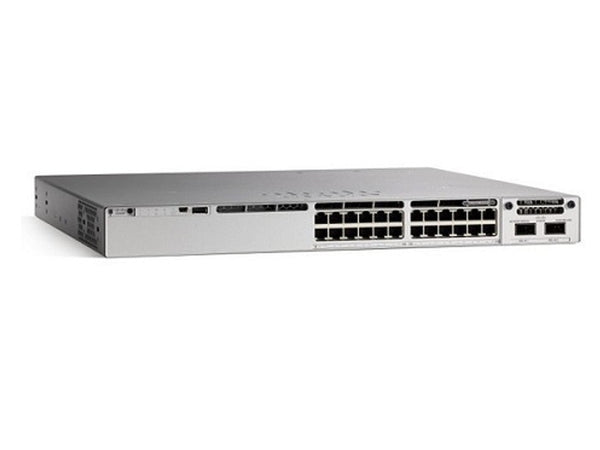 Cisco Catalyst 9200L, 24-Port Managed Switch with 8 MultiGigabit Ethernet, 16 GE PoE+ and 2 25G SFP+, 370W Power Budget Ports, Network Essentials