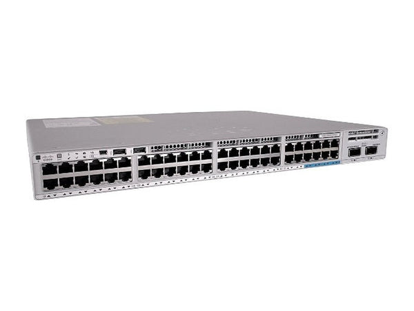 Cisco Catalyst 9200L, 48-Port Managed Switch with 12 MultiGigabit Ethernet, 36 GE PoE+ and 4 SFP+, 740W Power Budget Ports, Network Advantage