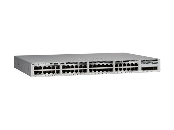 Cisco Catalyst 9200L, 48-Port Managed Switch with 48 Gigabit Ethernet and 4 SFP+ Ports, Network Advantage