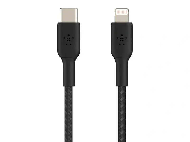 Belkin BoostCharge 1M USB-C To Lightning Charge/Sync Cable MFi Braided Black