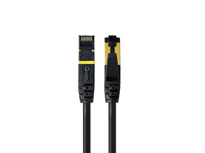 Oxhorn Cat8 Ethernet Cable, Up to 40Gbps, Triple shielding, Twisted pair, LSZH, Black, 15 m