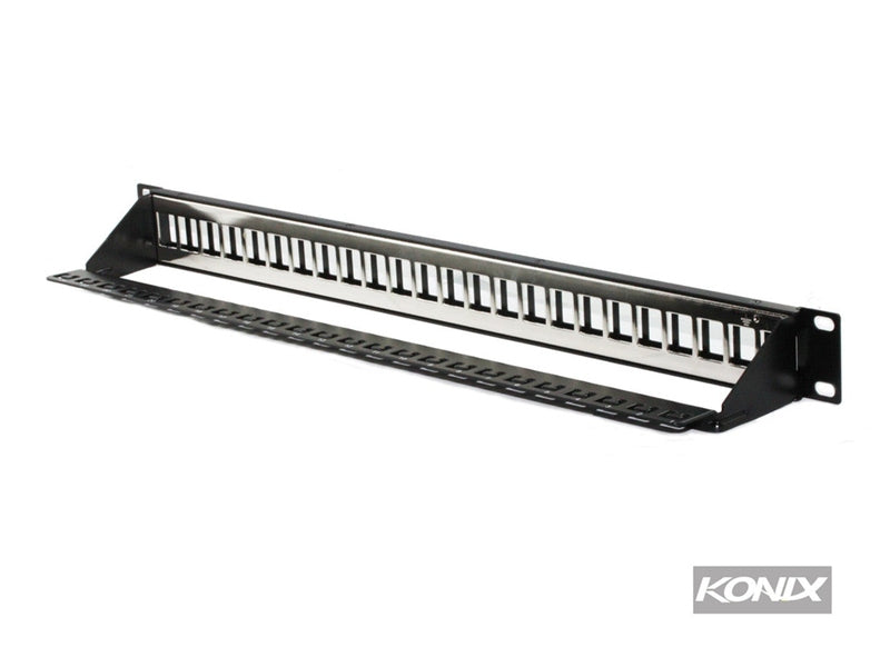 24 Port Unloaded Shielded Patch Panel