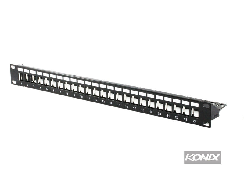 24 Port Unloaded Shielded Patch Panel