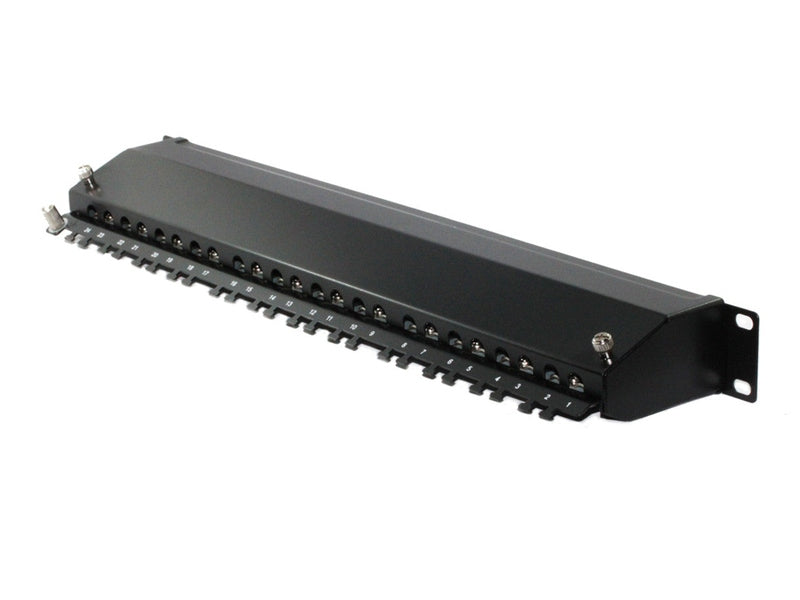 24 Port CAT6A Shielded Fully Loaded Patch Panel