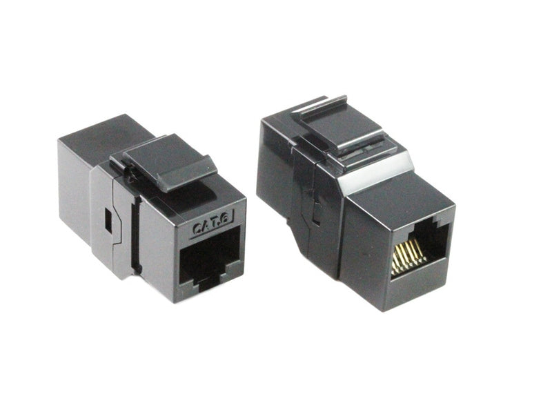 CAT6 Keystone Inline Coupler Black