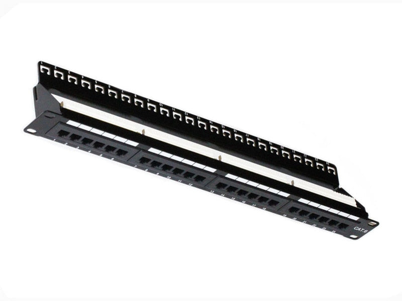24 Port CAT6 Patch Panel with Cable Management
