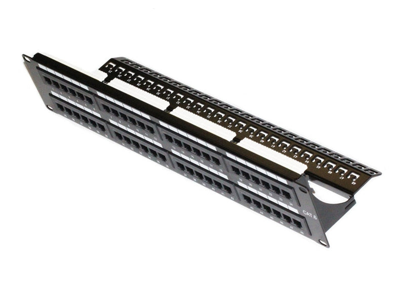 48 Port CAT6 Patch Panel with Cable Management