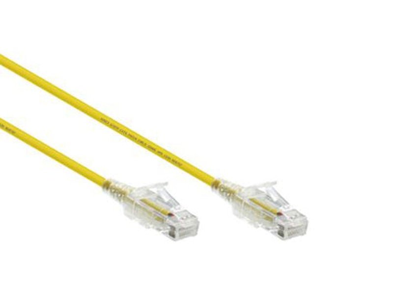 Konix 0.3m Slim CAT6 UTP Patch Cable LSZH - Yellow