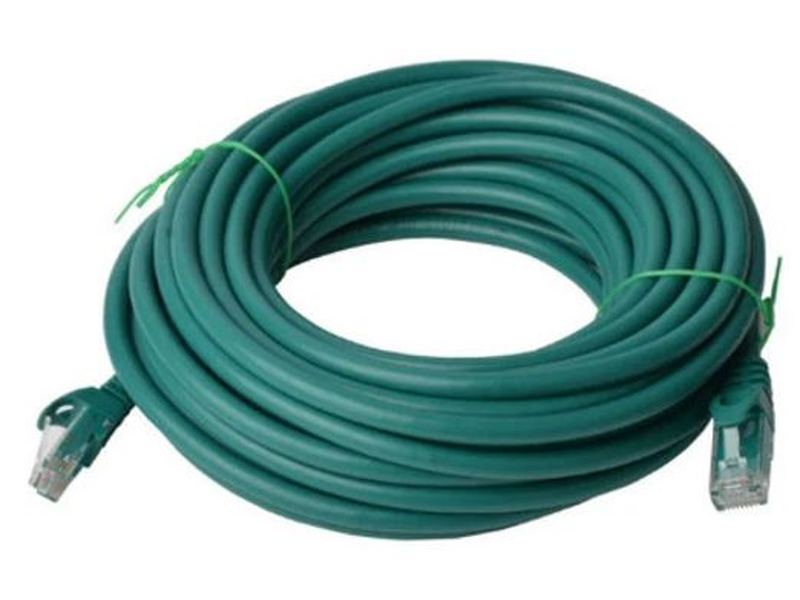 8Ware CAT6A Cable 15m - Green Color RJ45 Ethernet Network LAN UTP Patch Cord Snagless