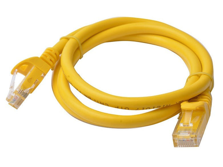 8Ware CAT6A Cable 1m - Yellow Color RJ45 Ethernet Network LAN UTP Patch Cord Snagless