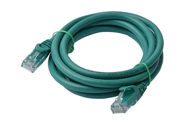 8Ware CAT6A Cable 2m - Green Color RJ45 Ethernet Network LAN UTP Patch Cord Snagless