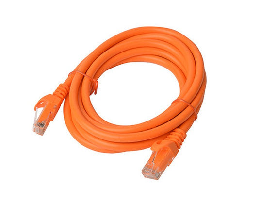 8Ware CAT6A Cable 2m - Orange Color RJ45 Ethernet Network LAN UTP Patch Cord Snagless