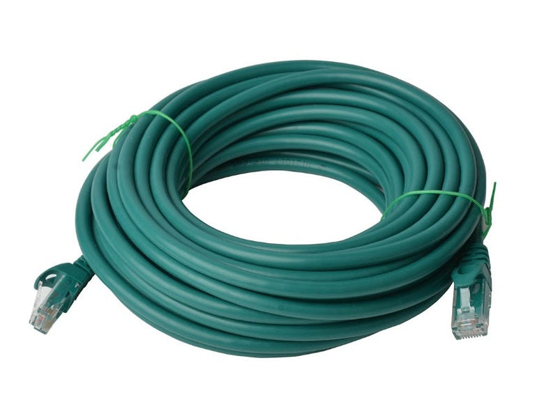 8Ware CAT6A Cable 50m - Green Color RJ45 Ethernet Network LAN UTP Patch Cord Snagless