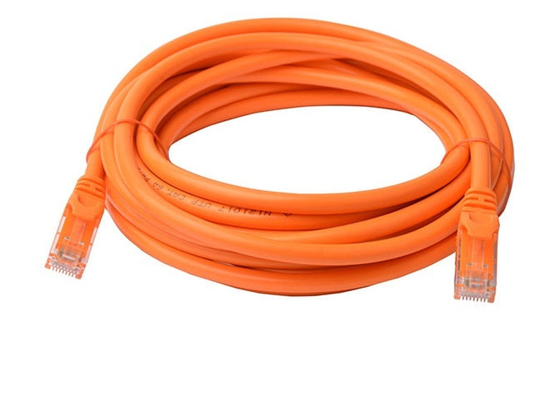 8Ware CAT6A Cable 5m - Orange Color RJ45 Ethernet Network LAN UTP Patch Cord Snagless