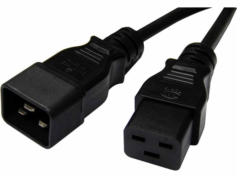 8Ware 3m Power Extension Cable Lead 15A IEC-C19 to IEC-C20 Male to Female for UPS PDU PC Servers Rack-mount Power Distribution Units