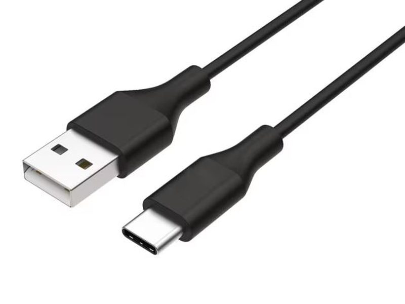 8ware 1m USB-C Type-C Data Sync Charger Cable Black Strong Braided Heavy Duty Charging for Samsung Galaxy Note 8 S8 Plus LG Google Macbook