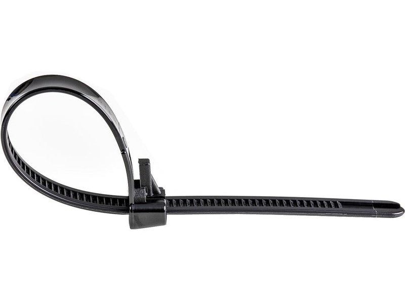 StarTech 1000 Pack 10" Reusable Cable Ties Black XL Releasable Nylon/Plastic Zip Ties