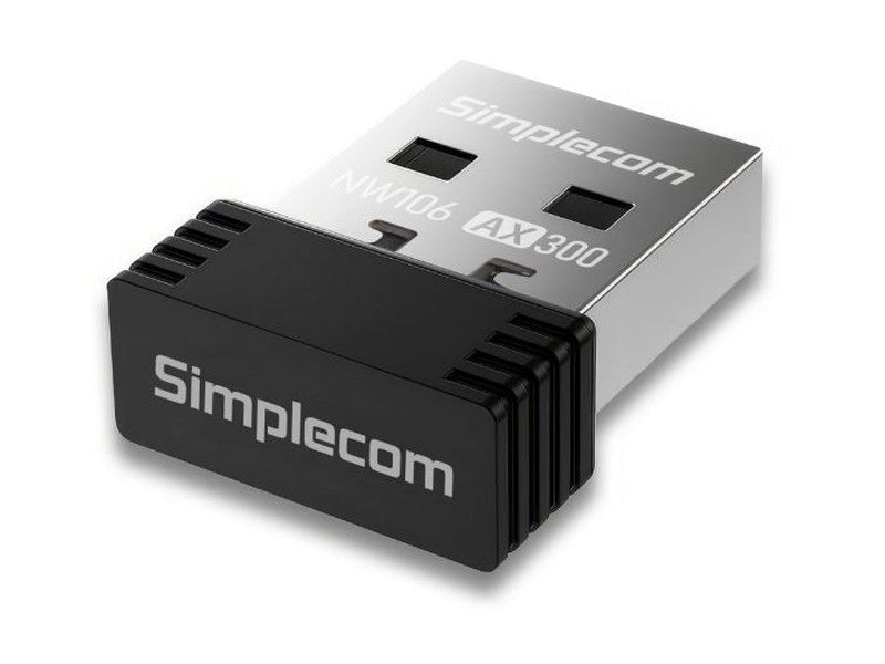 Simplecom NW106 AX300 2.4GHz Wi-Fi 6 USB Wireless Nano Adapter