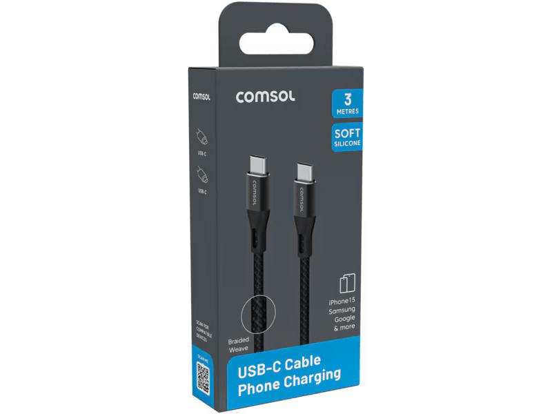 3m USB-C to USB-C Cable - Black