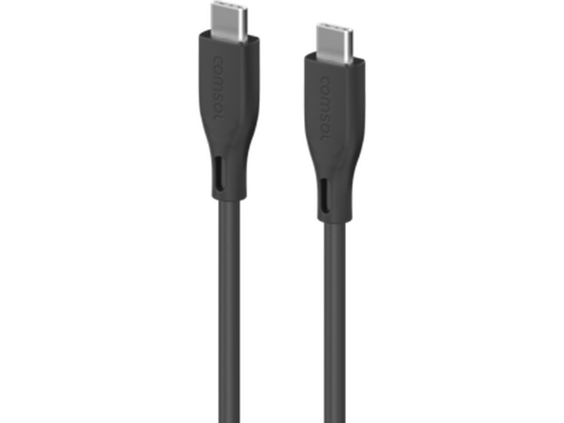 3m USB-C to USB-C Silicone Cable Black - CCSS30BK