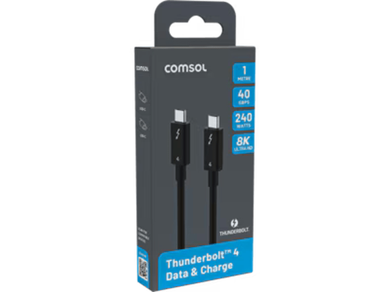 1m Intel Certified Thunderbolt 4 240W USB-C to USB-C Cable - CCTB401