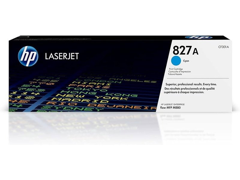 HP 827A Cyan LaserJet Cartridge For M880 Series