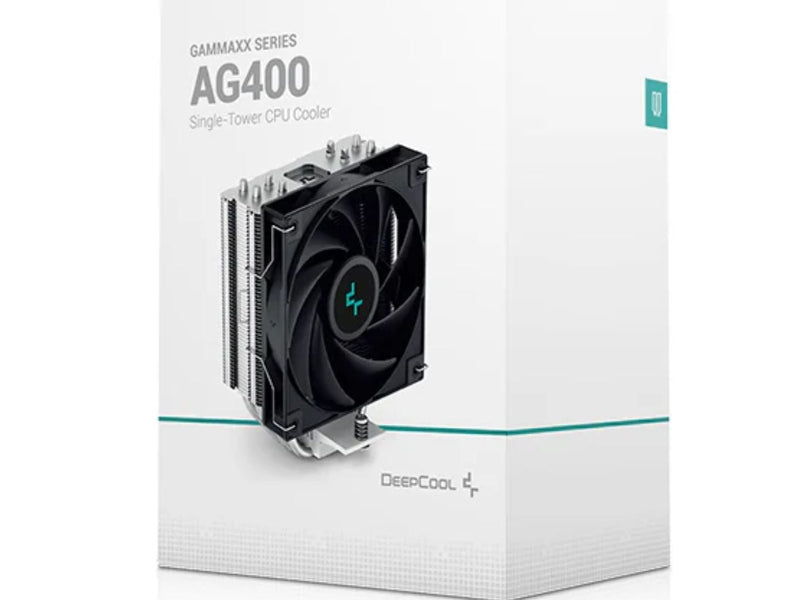 DeepCool AG400 CPU Cooler 4 Heat Pipes, 120mm PWM Fan, Intel LGA1851/1700/1200/115X AMD AM5/AM4
