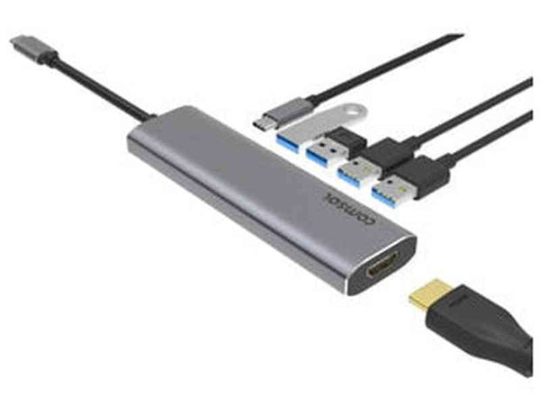Comsol USB-C to 4K HDMI Multi-Port Adapter - CMMP04