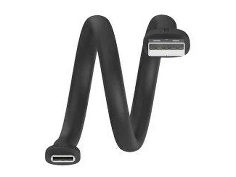 Comsol 25CM USB-A To USB-C Silicone Cable, Black - CMSB25BK