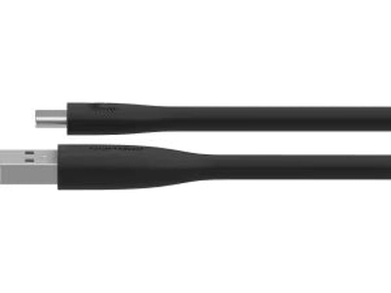 Comsol 25CM USB-A To USB-C Silicone Cable, Black - CMSB25BK