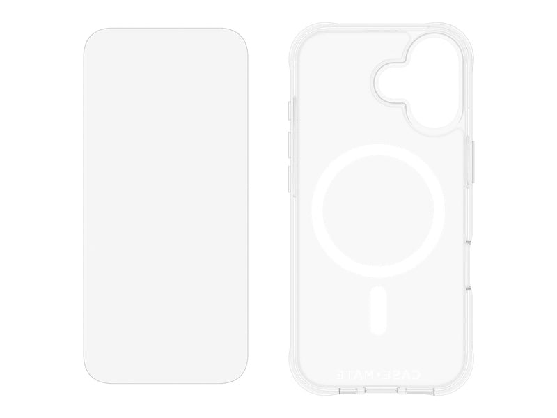 Case-Mate Case & Screen Protection Pack w/MagSafe - For iPhone 17 Pro - Clear Case