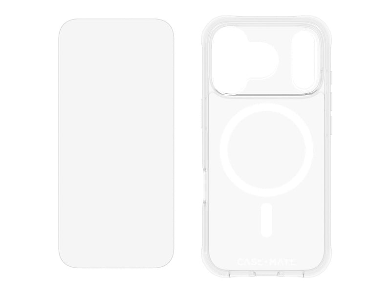 Case-Mate Case & Screen Protection Pack w/MagSafe - For iPhone 17 Pro - Clear Case