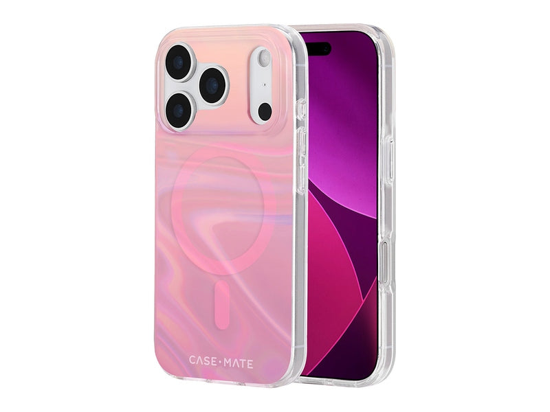Case-Mate Peach Bubble MagSafe Case - For iPhone 17 Pro - Iridescent