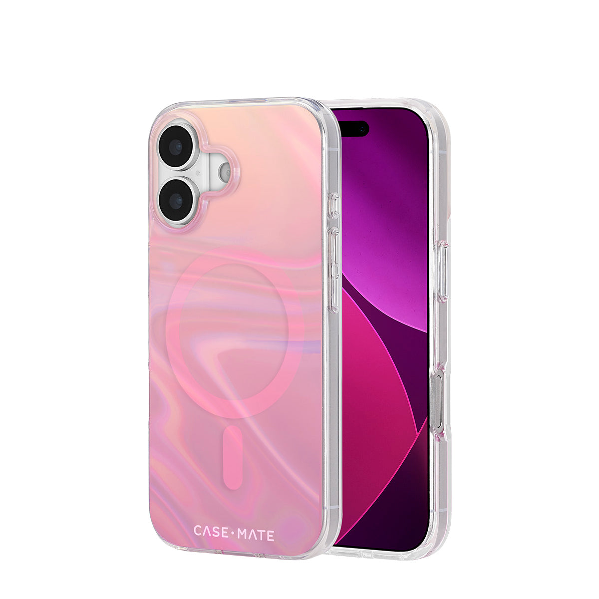Case-Mate Peach Bubble MagSafe Case - For iPhone 17 - Iridescent