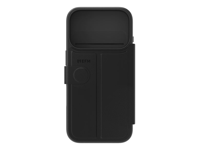 EFM Venice Wallet Case - For iPhone 17 Pro - Black