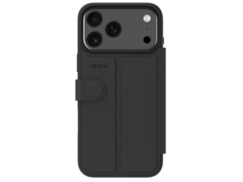 EFM Venice Wallet Case - For iPhone 17 Pro Max - Black