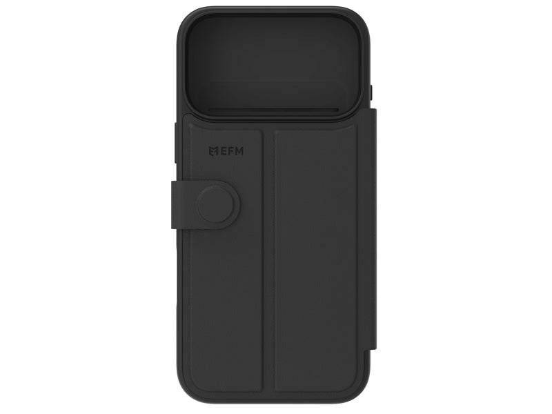 EFM Venice Wallet Case - For iPhone 17 Pro Max - Black